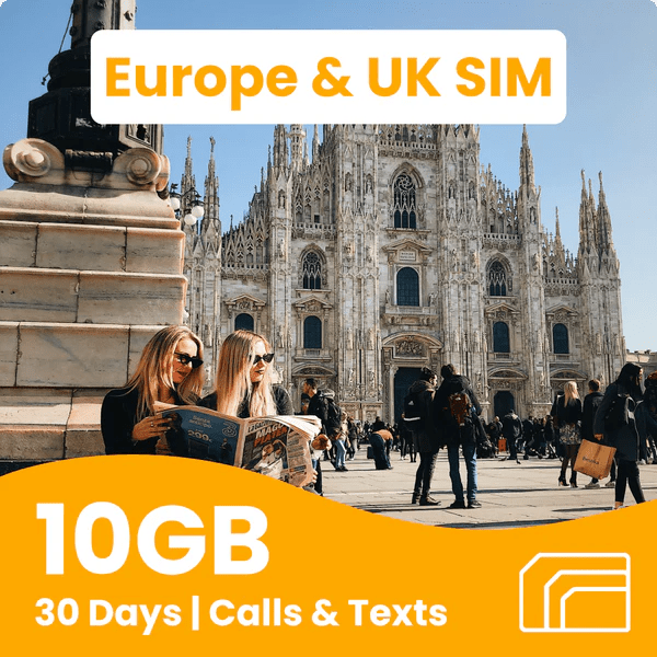 Europe SIM Card Prepaid Travel Data SIM Delivered to Australia