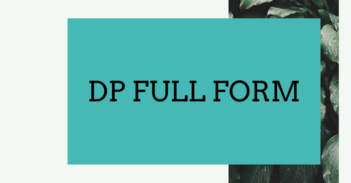 What Does Dp Mean In Text Telegraph