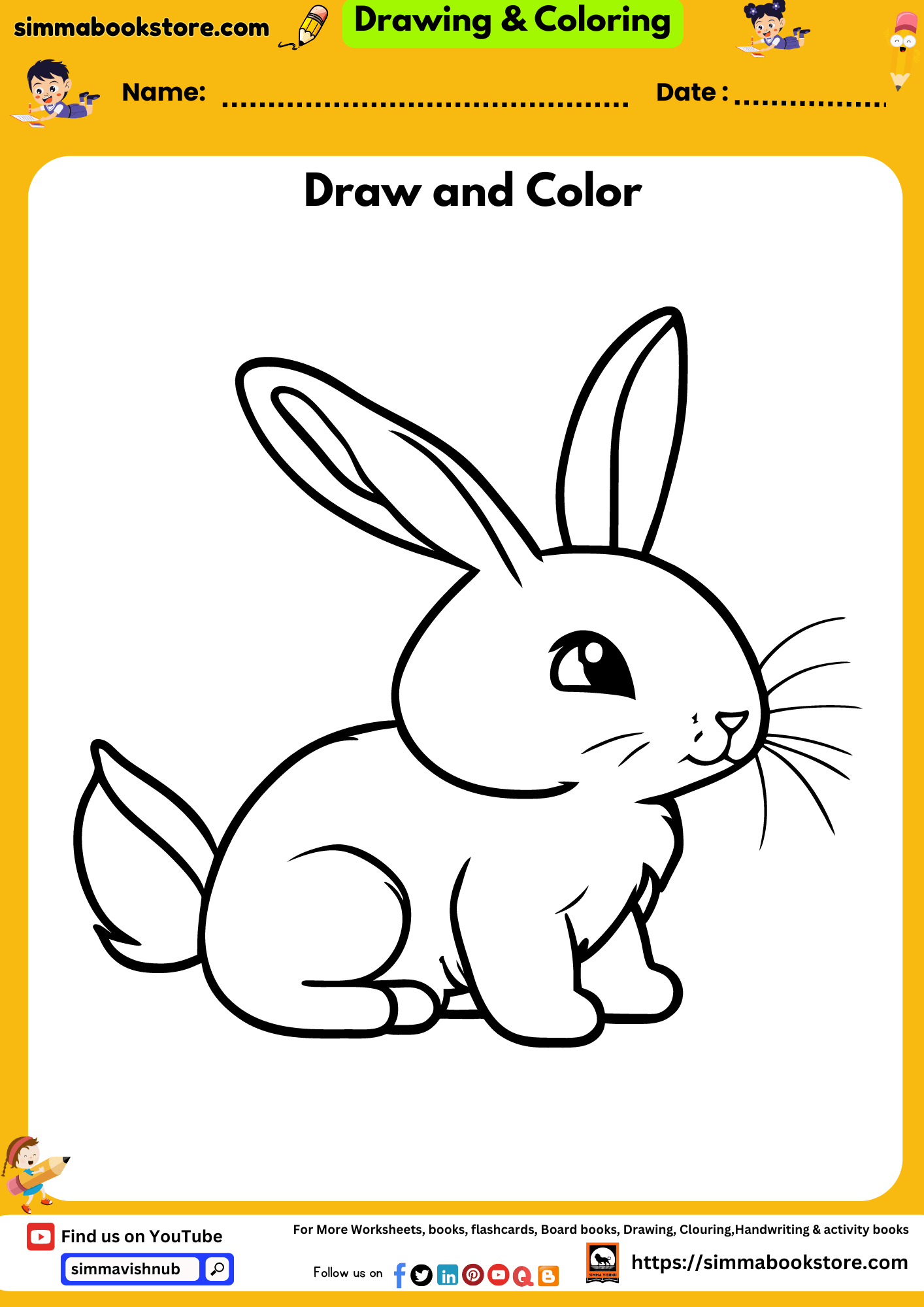 Printable Colouring Pages Drawing Activity Sheets for Nursery