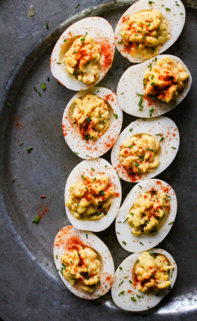 Classic Deviled Eggs the perfect combo of sweet, savory and tangy