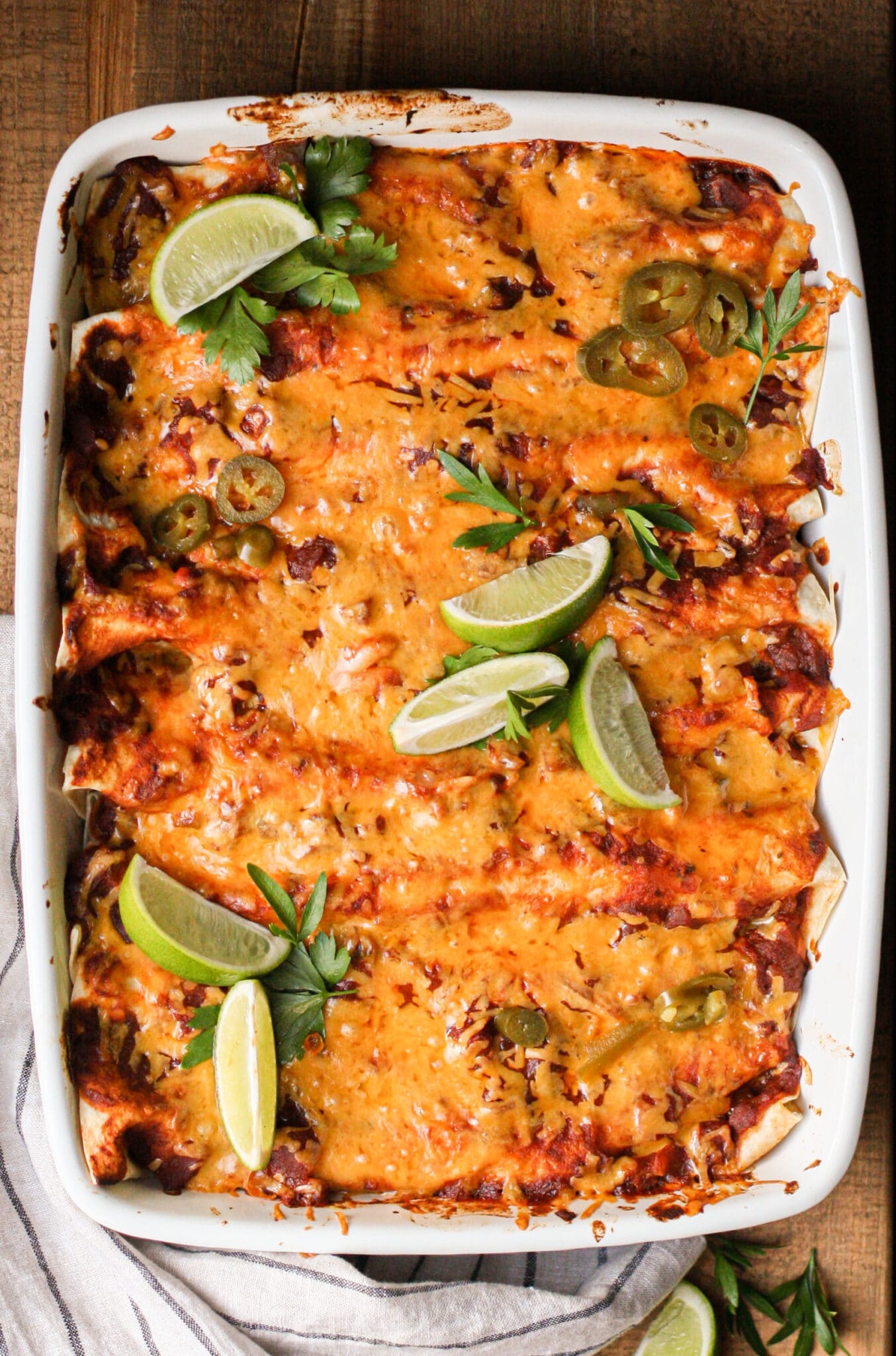 Chicken and Cheese Enchiladas in a rich tomato salsa