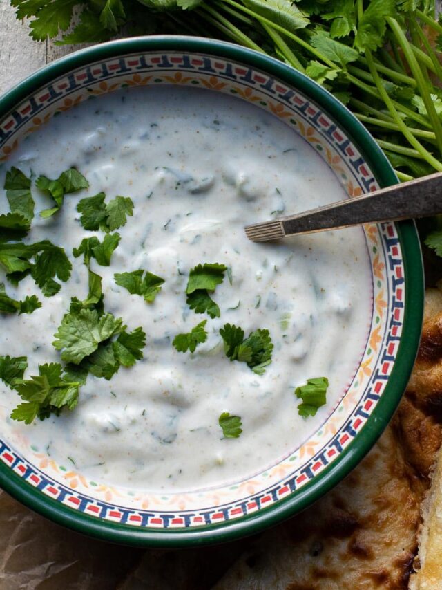 Raita (Indian Yogurt Dip for Naan & Biryani) * Simmer And Sage