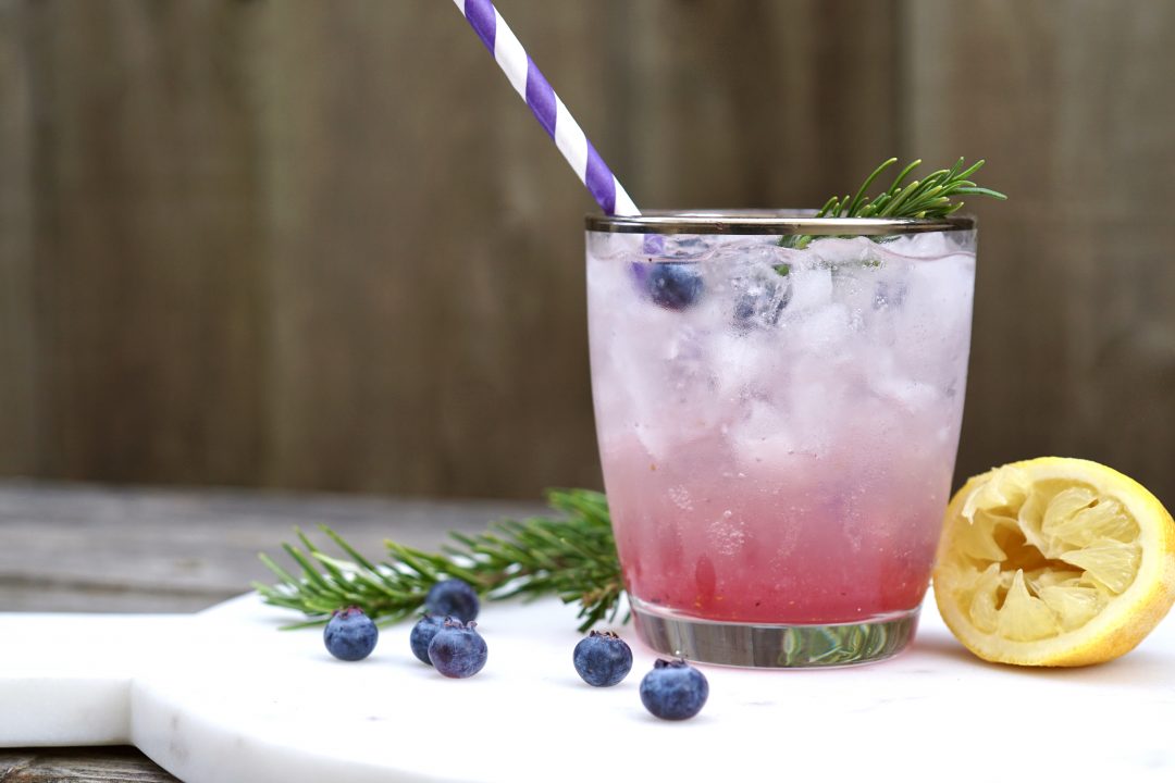 Refreshing BlueberryRosemary Lemon Mocktail SIMMER + SAUCE