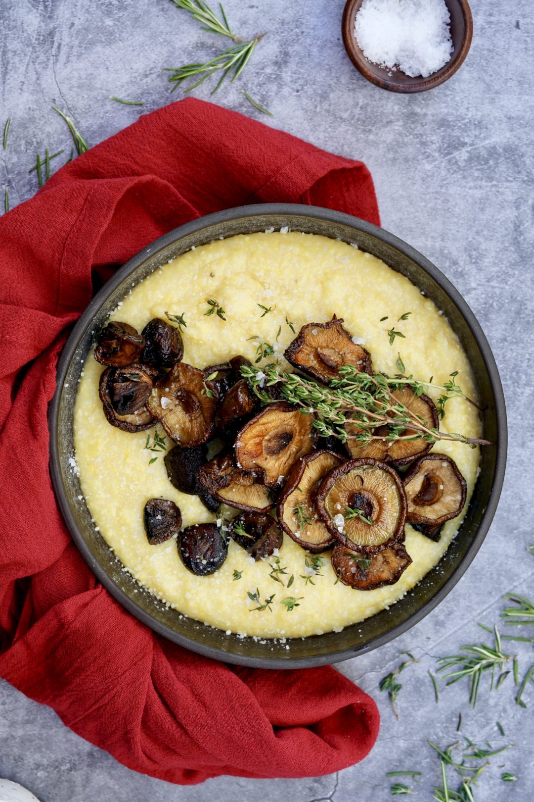 Oven Polenta With Mushrooms SIMMER + SAUCE