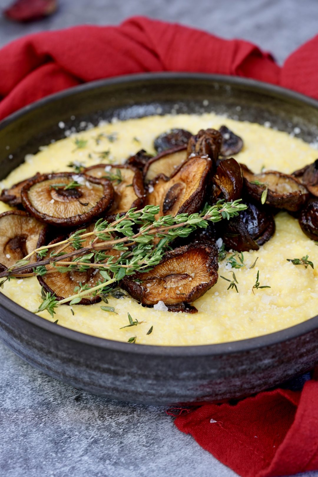 Oven Polenta With Mushrooms SIMMER + SAUCE
