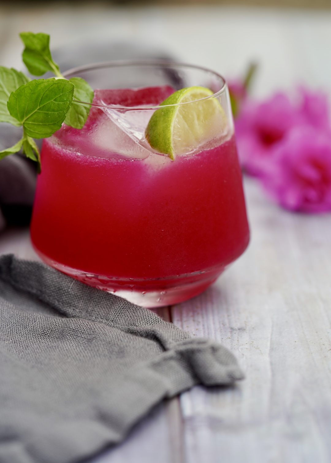 A Refreshing Dragon FruitMint Mocktail Simmer + Sauce