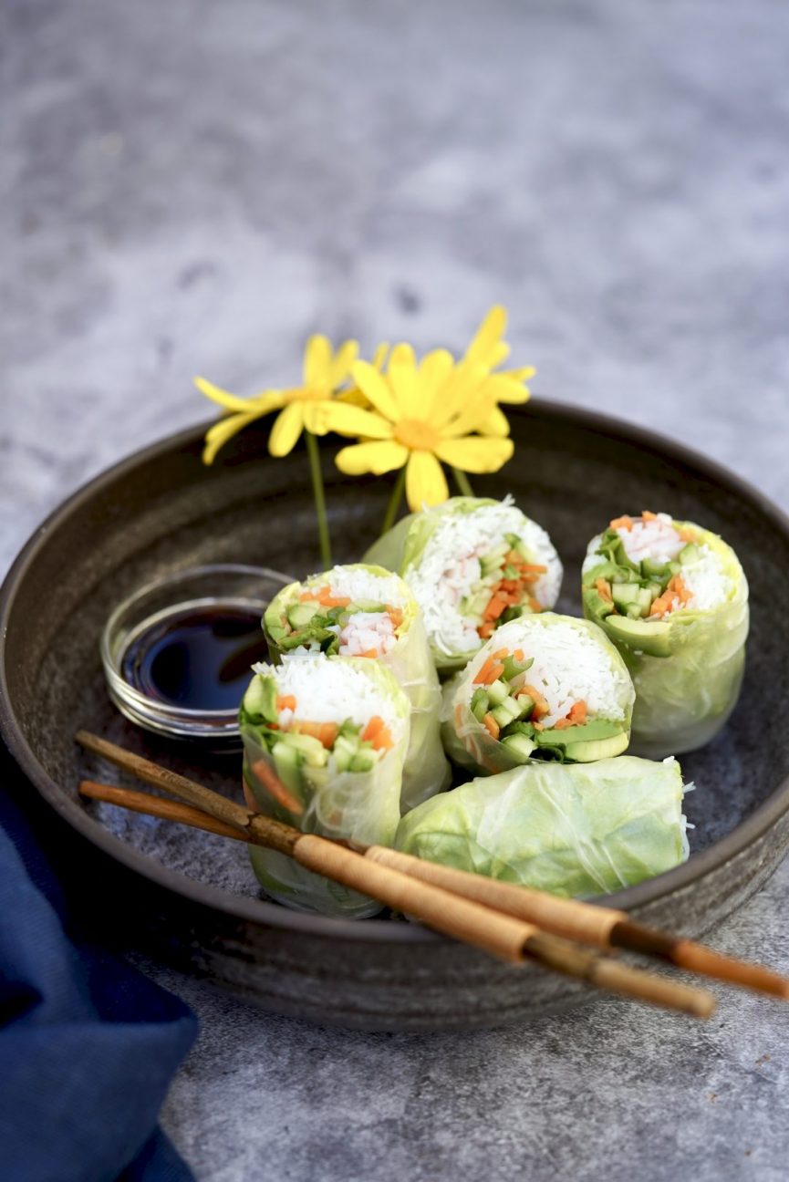 Crab Summer Rolls SIMMER + SAUCE