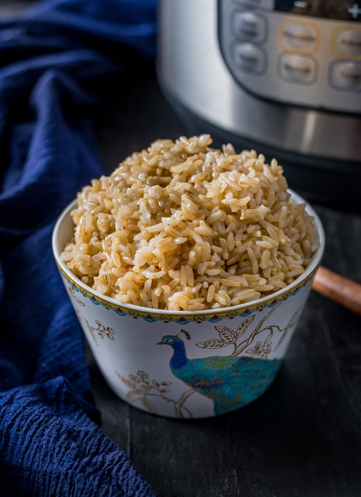 Easy and Failproof Instant Pot Brown Rice Recipe Simmer to Slimmer