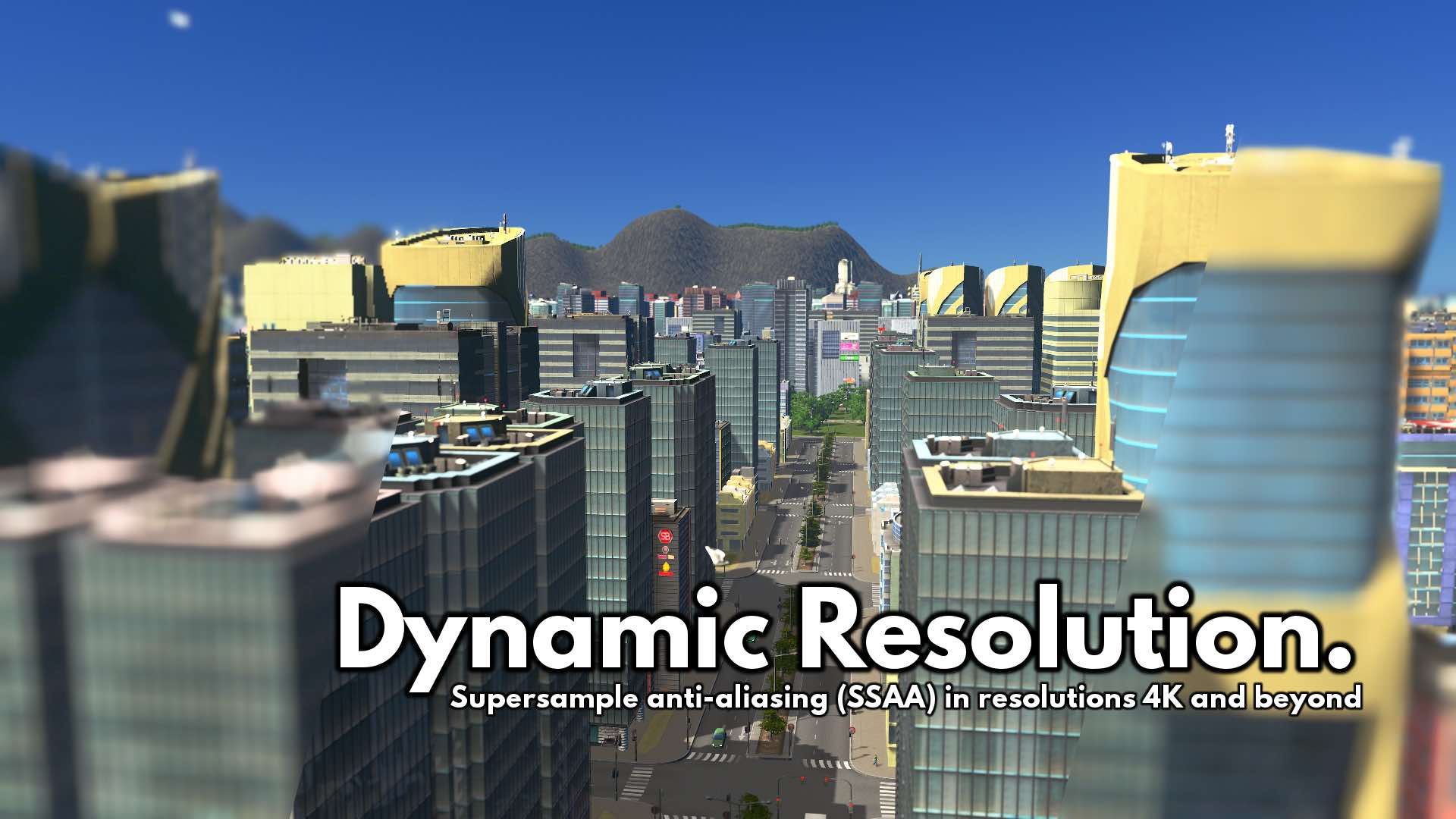 Мод Dynamic Resolution (Fixed for 1.9!) для Cities Skylines