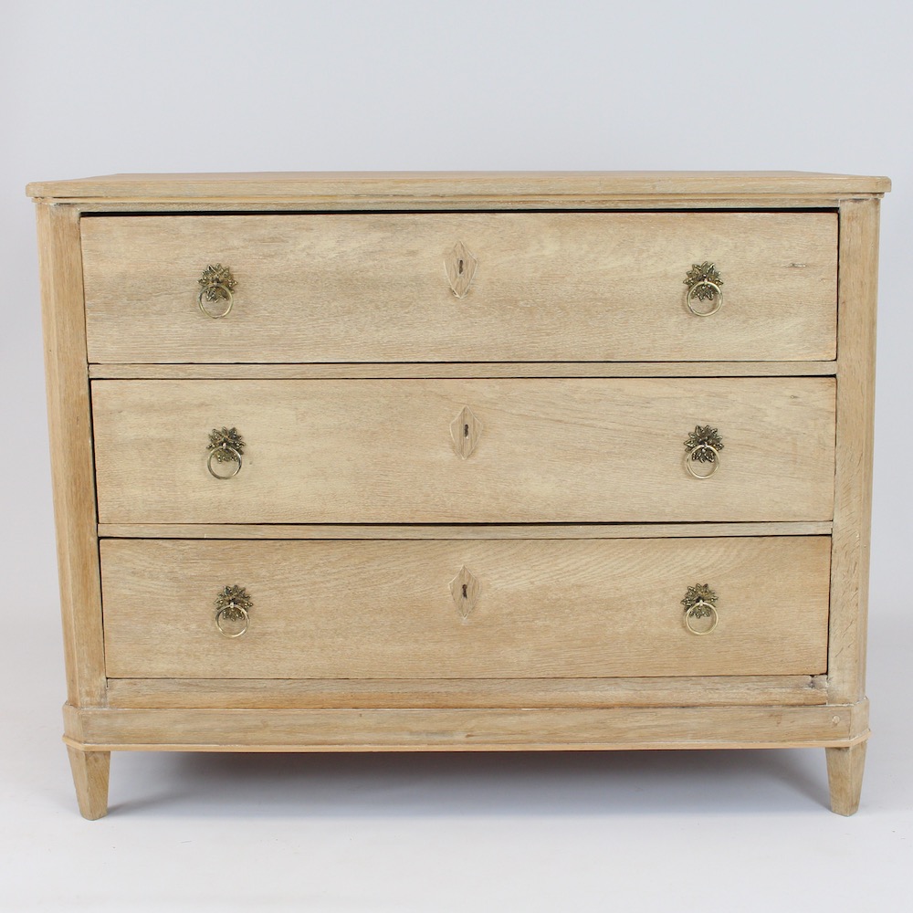 1860 Bleached Oak Chest of Drawers SIMON & FRAUKE