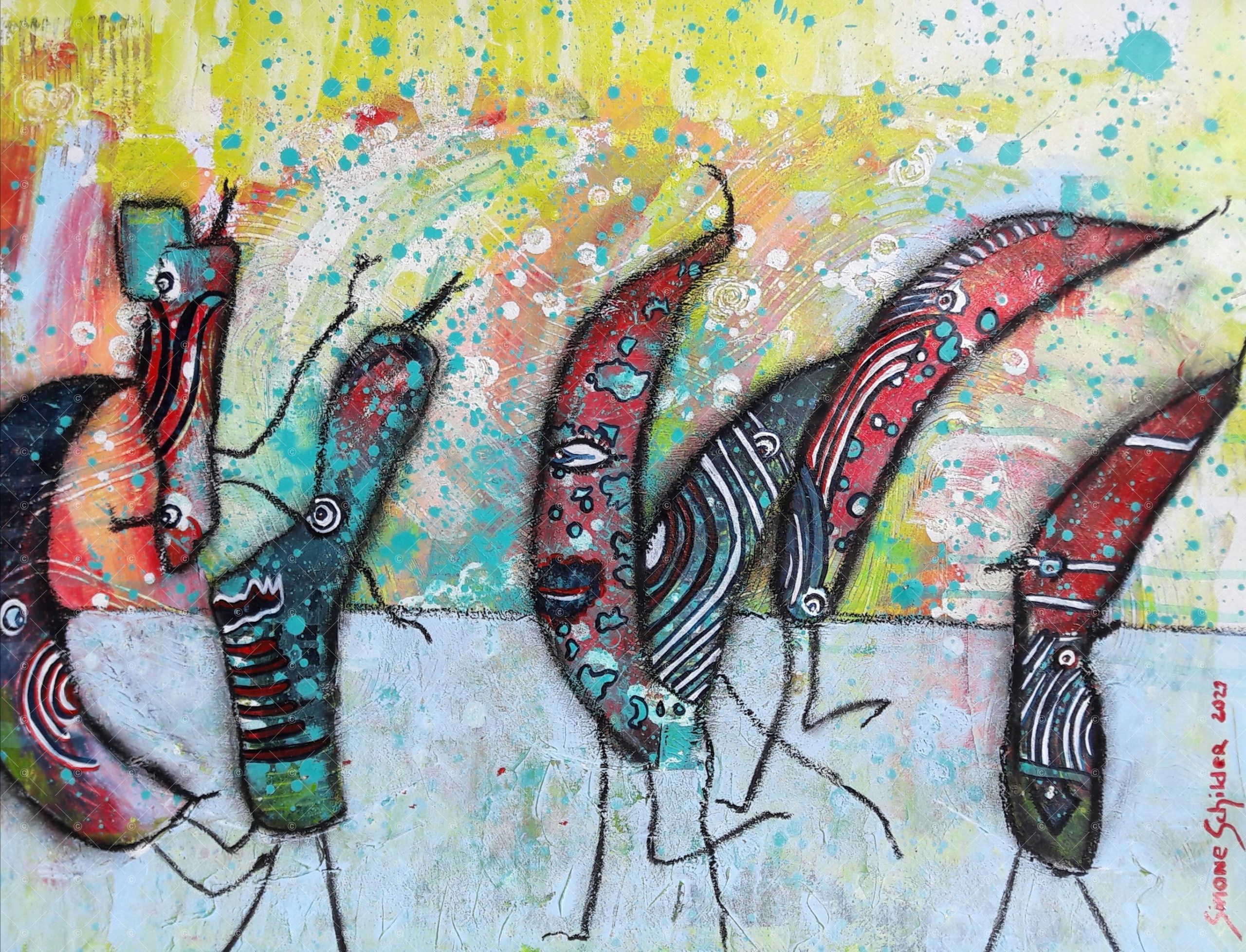 cao schilders 2023 Gallery Galeria Simone Schilder Acrylic
