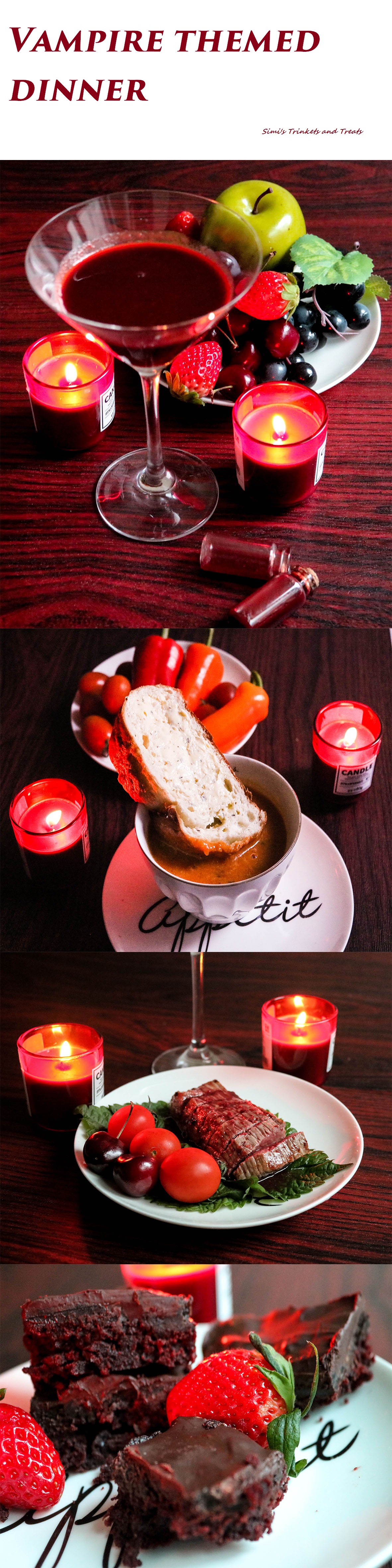 Vampire inspired food ideas Simi's trinkets and treats