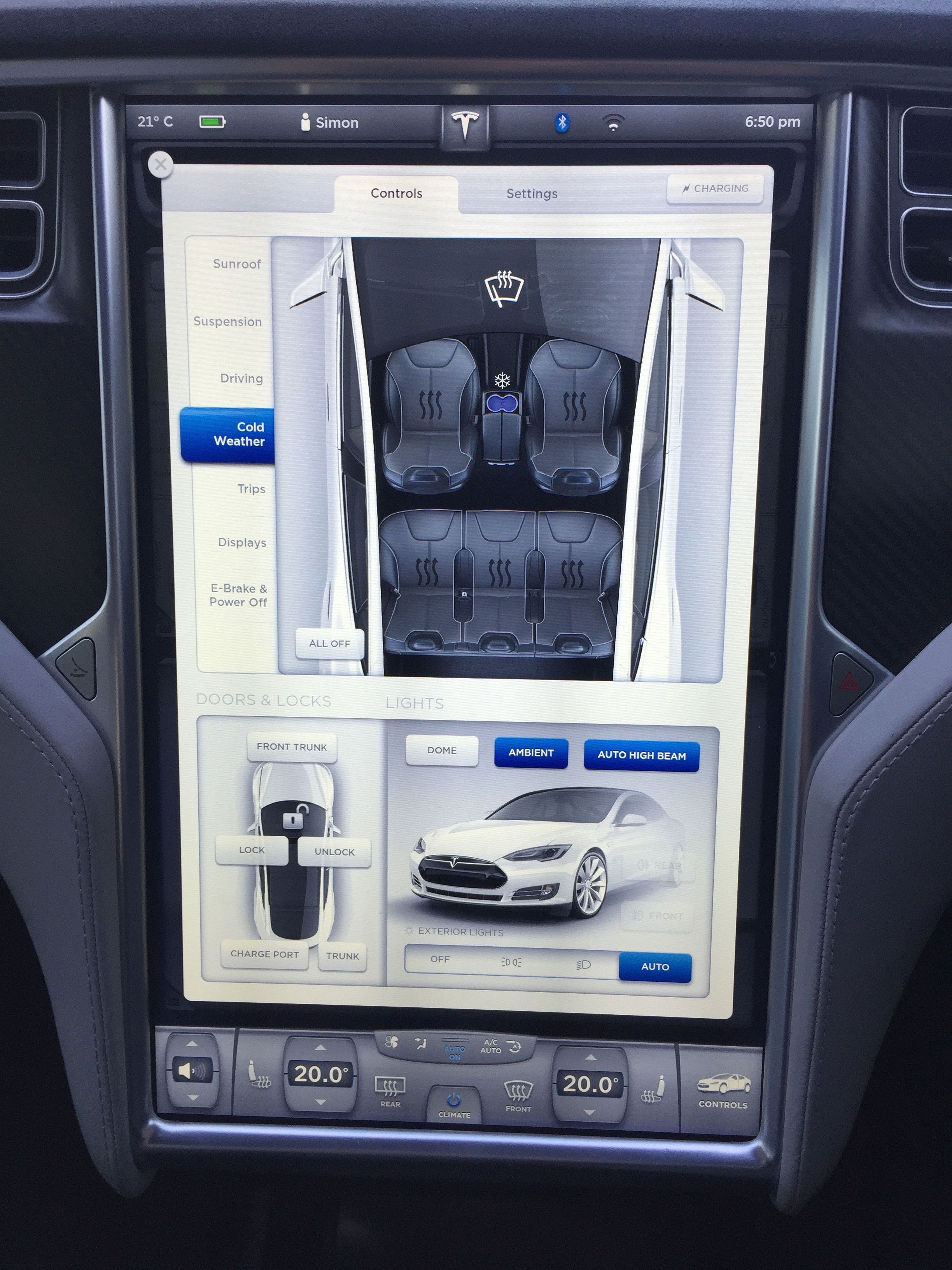 Tesla Model S cup holders learn a new trick Simon Hackett
