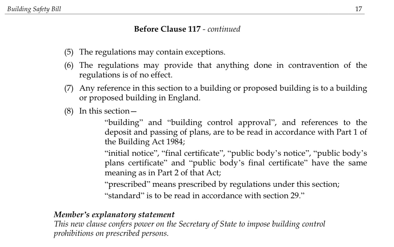 Developers As Proscribed Organisations The Government’s Amendments to