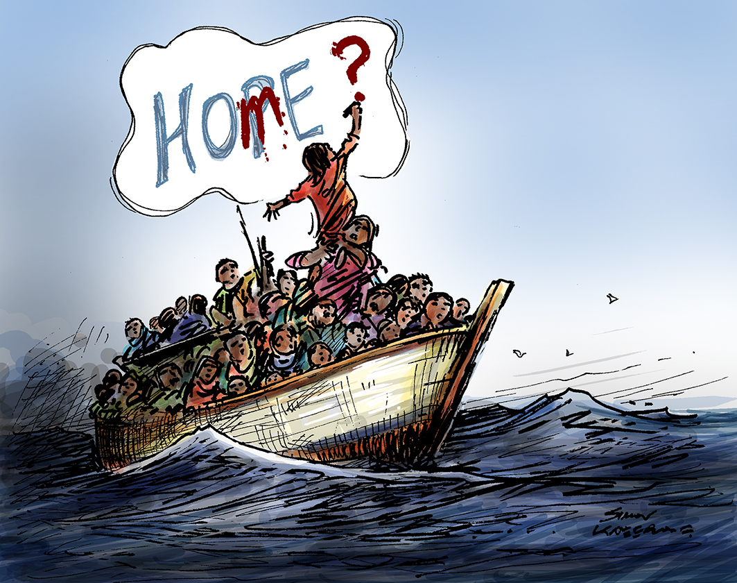 Asylum Seekers Simon Kneebone Cartoonist And Illustrator