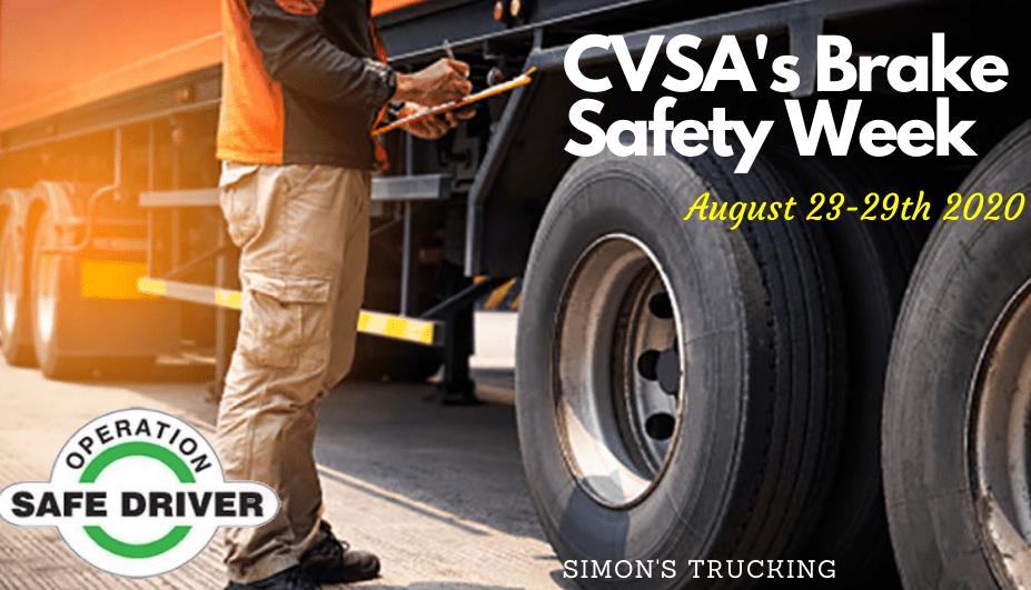 CVSA’s Brake Safety Week Simons Trucking