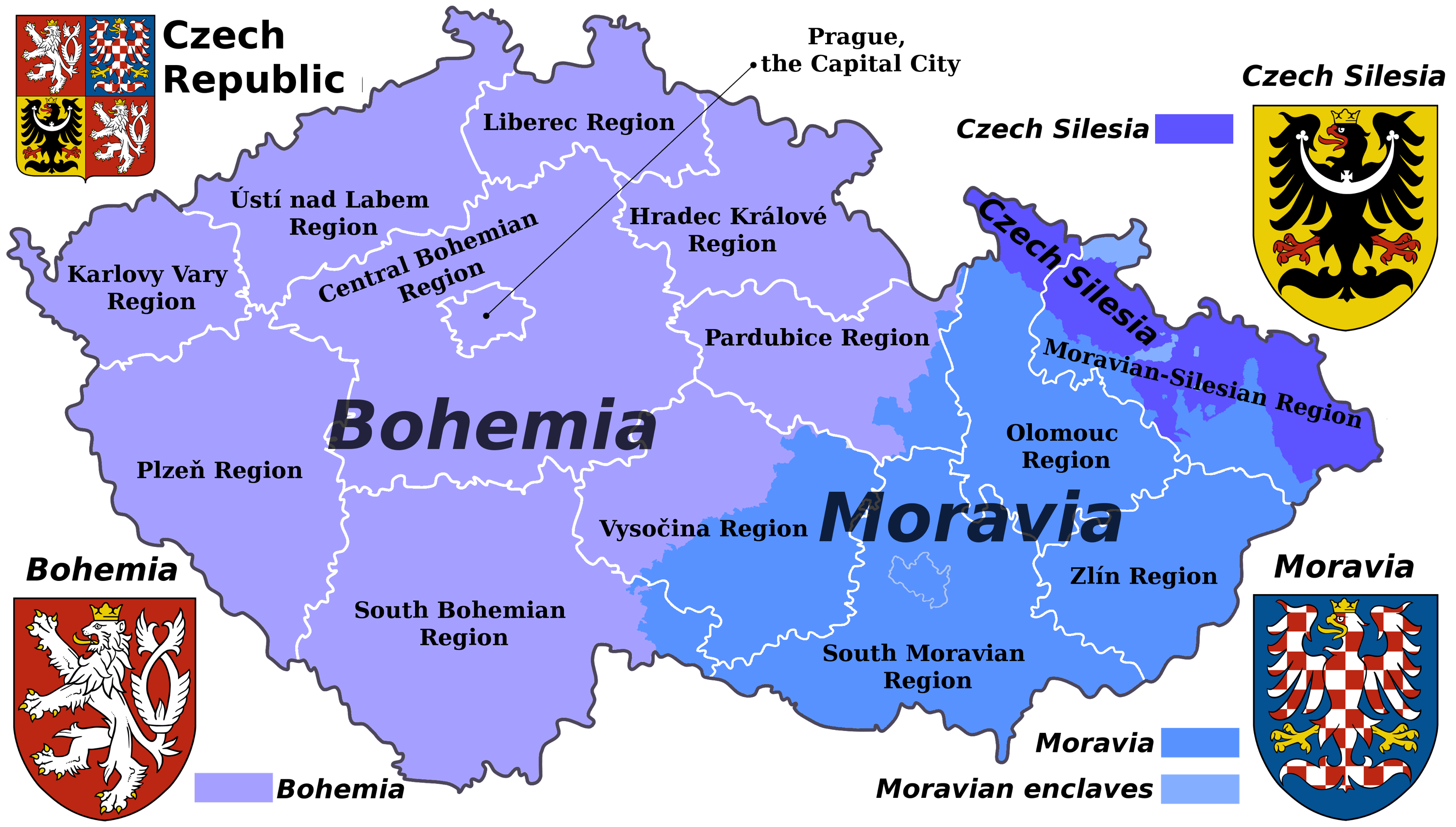 South Moravian Region Map