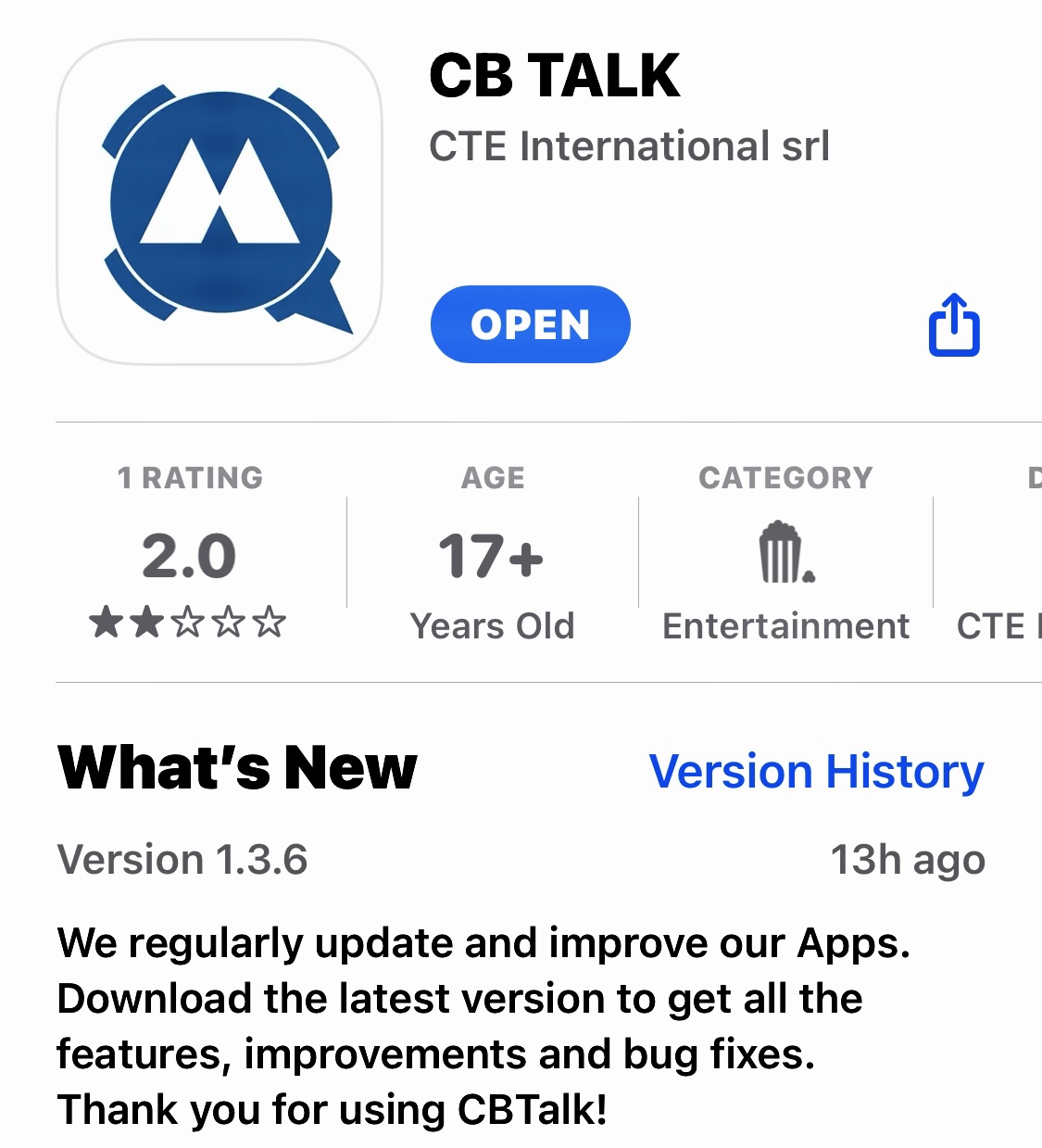 *News* CB Talk Goes 1.3.6 – Simonthewizard