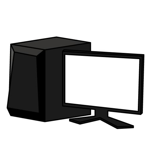 シンプルなITXマザーボードのフリーイラスト