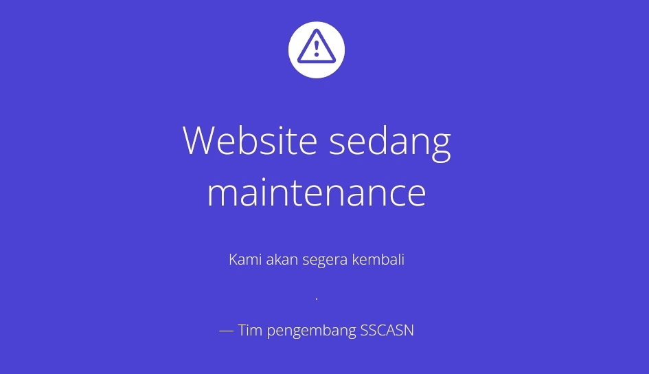 https://sscasn.bkn.go.id/ Eror Tak Bisa Akses, Dan Diperpanjang – Info
