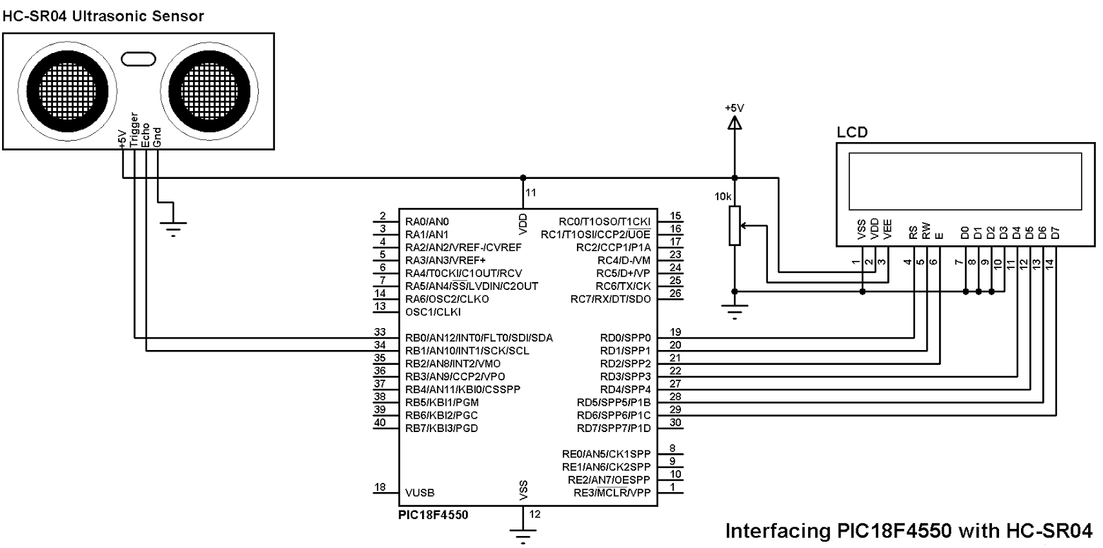 Ultrasonic Sensor Circuit Diagram