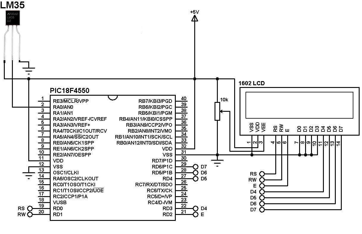 Simple Temperature Sensor Circuit Diagram Circuit Diagram
