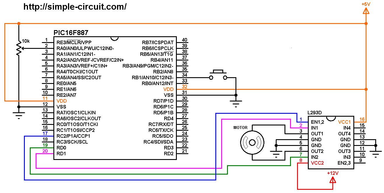 Dc Motor Control Circuit Diagram Using Microcontroller Wiring23