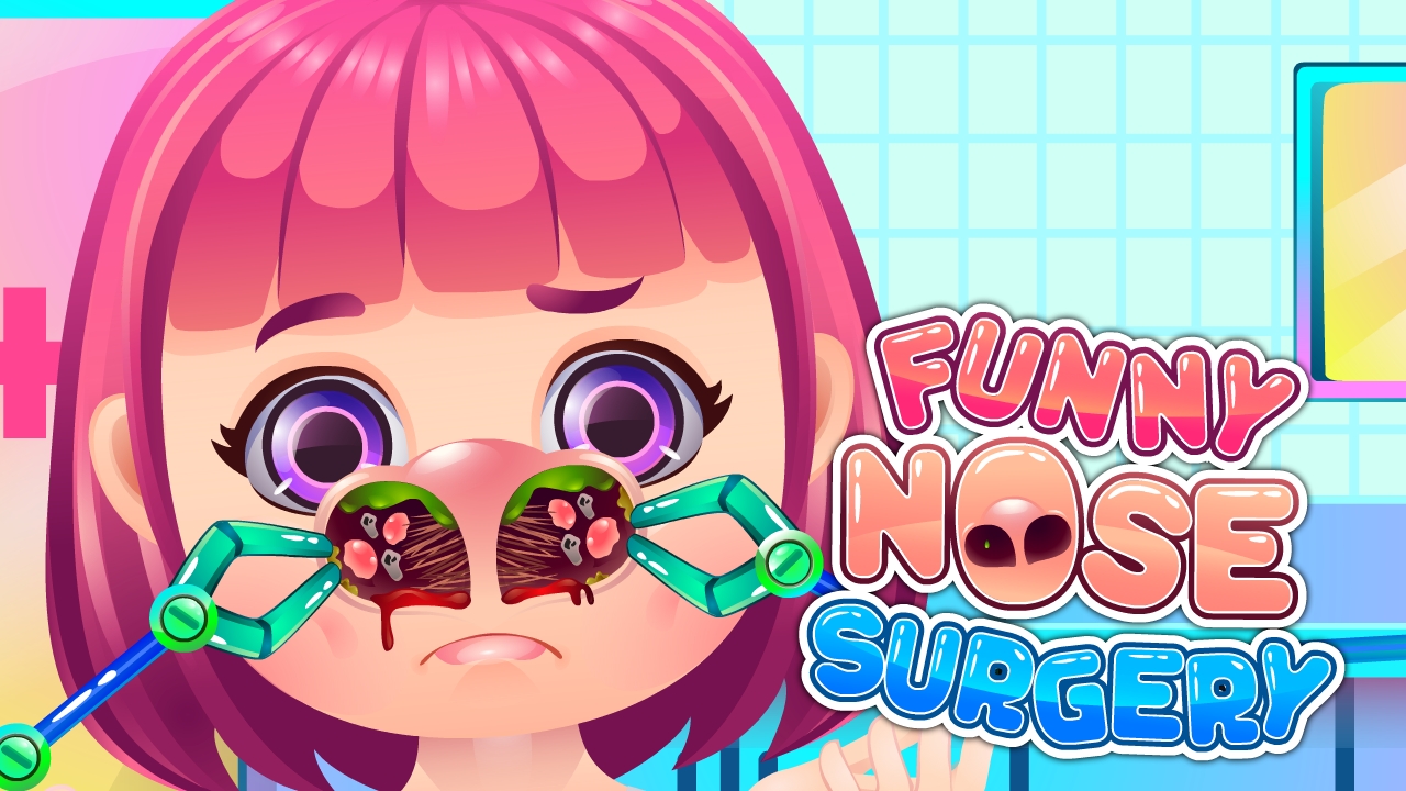 Funny Nose Surgery Games for girls Play online at simple.game