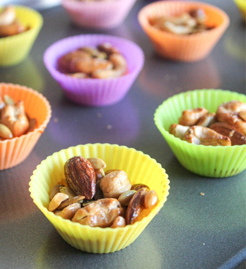 Cashew Clusters with Almonds a Sweet and Salty Snack