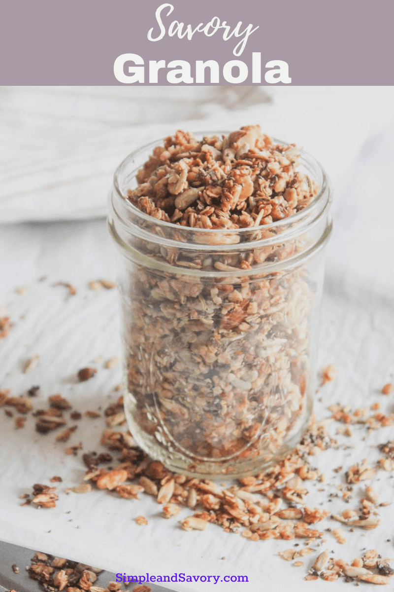 Savory Granola Easy Homemade and Gluten Free