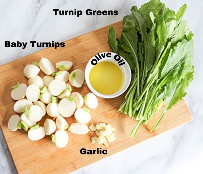 Roasted Baby Turnips with Sauteed Turnip Greens A Simple Side Dish