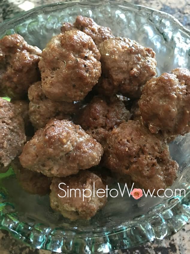 Passover Baked Meatballs simple to wow
