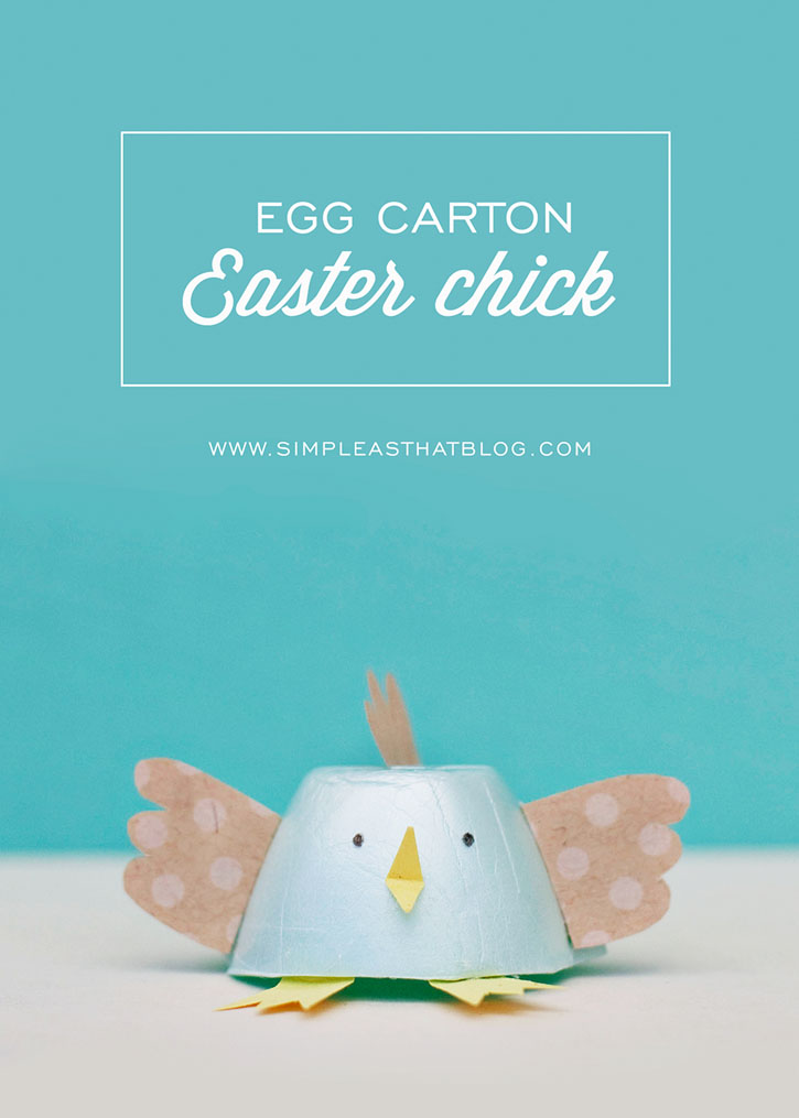 Egg Carton Easter Chick + Bunny