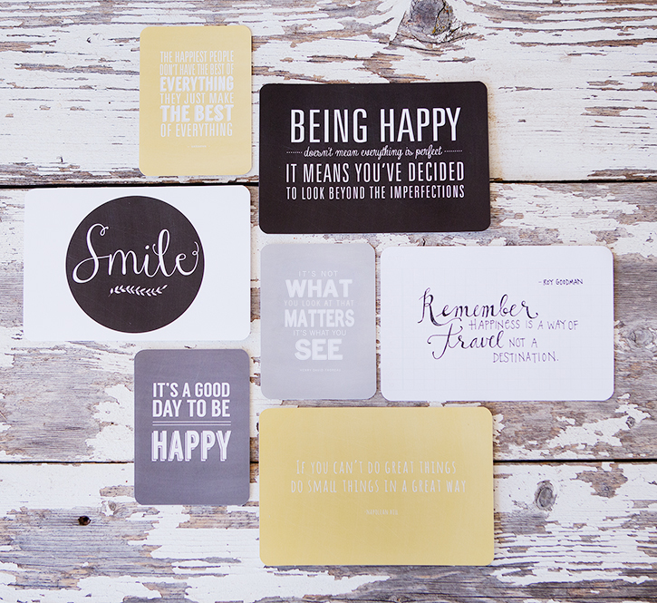 quotes about photo album Favorite Quotes Mini Album : Be Happy Collection