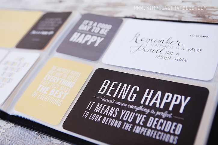 quotes about photo album Favorite Quotes Mini Album : Be Happy Collection