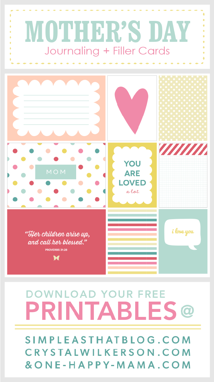 Ultimate Roundup of FREE Journaling + Filler Card Printables