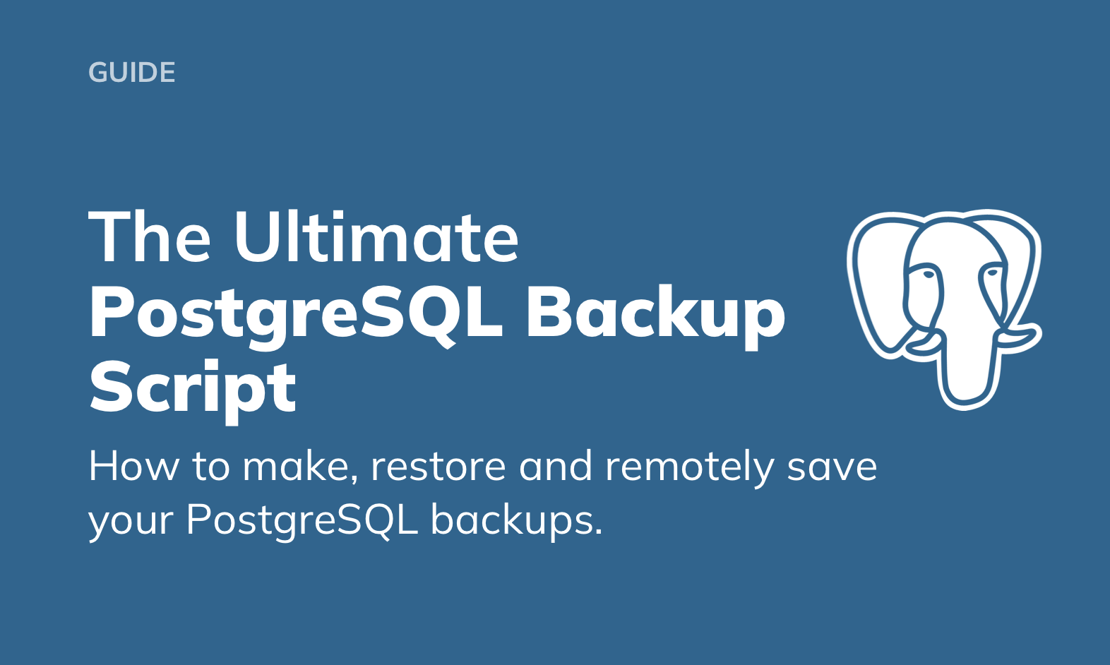 The Ultimate PostgreSQL Database Backup Guide with Examples