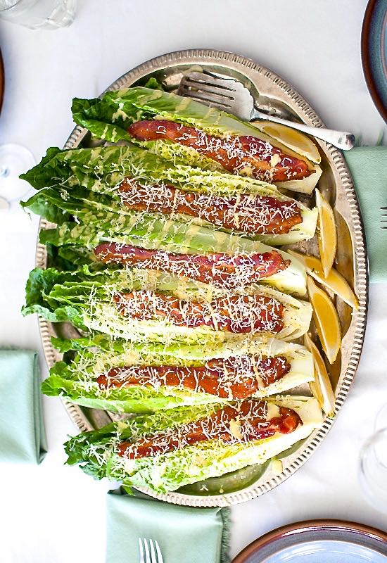 Winter Salad Inspiration {recipe Ceasar Wedge Salad with Bacon}