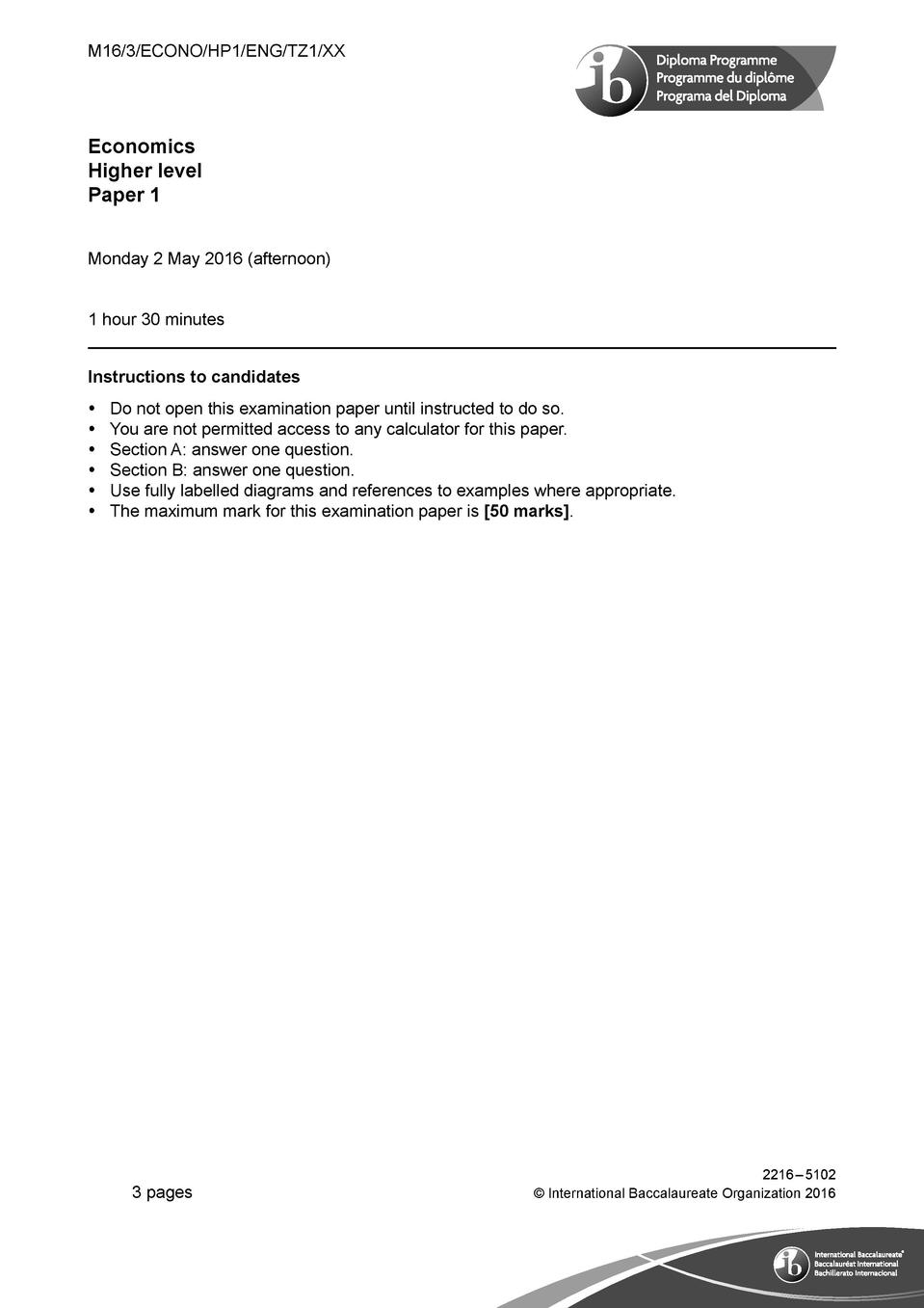 Ib Past Exam Papers With Answers acscu.net