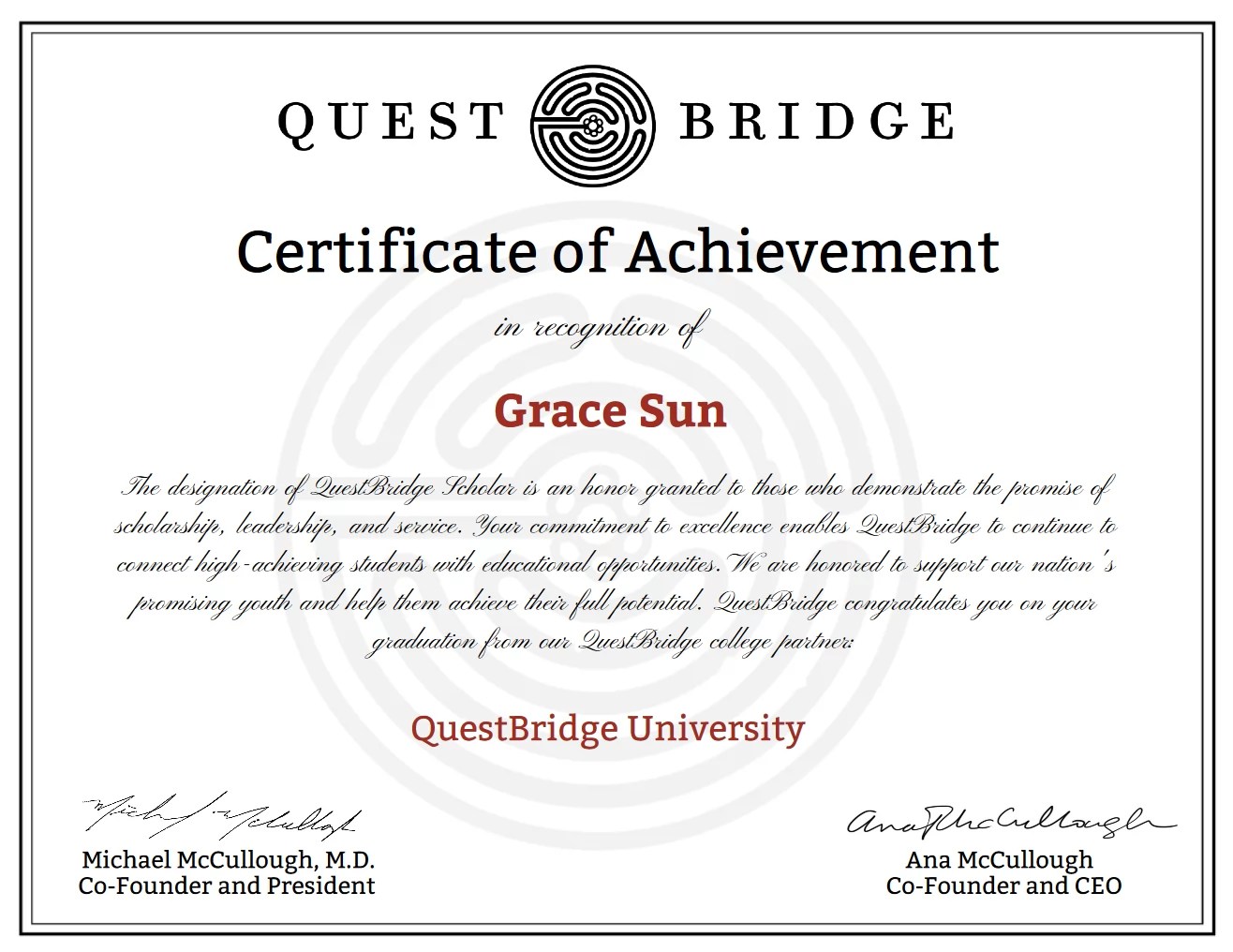 SimpleCert® Certificate of the Month Sept2017 Achievement Certificate