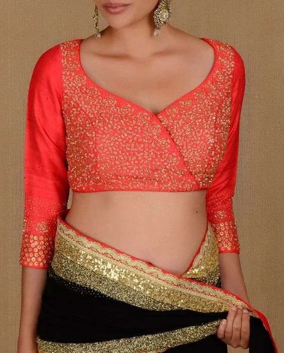Different Types of Designer Blouse Design for Women Kurti Blouse