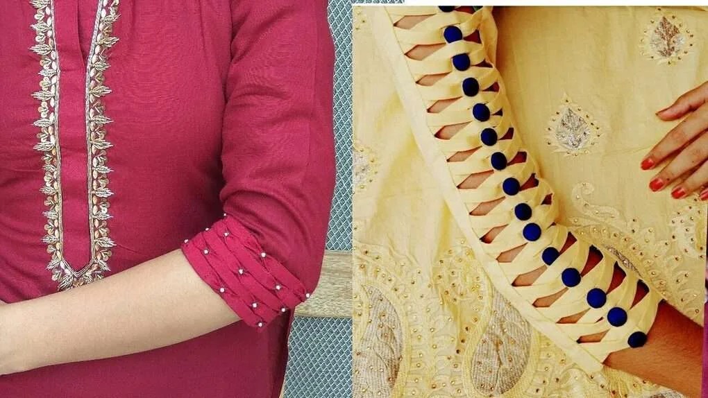 Very beautiful and stylish sleeves design Simple Craft Ideas