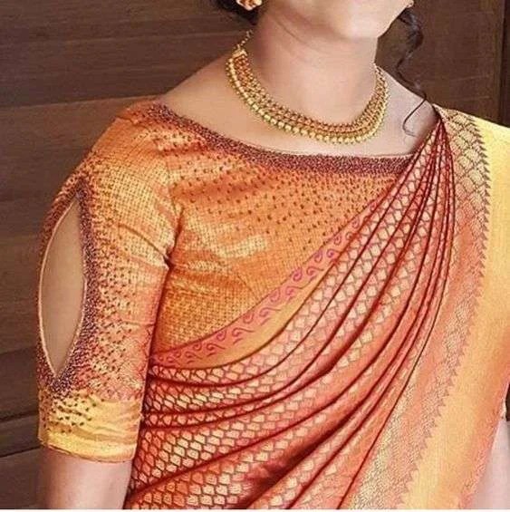 Designer work blouse neck designs to look trendy Simple Craft Ideas