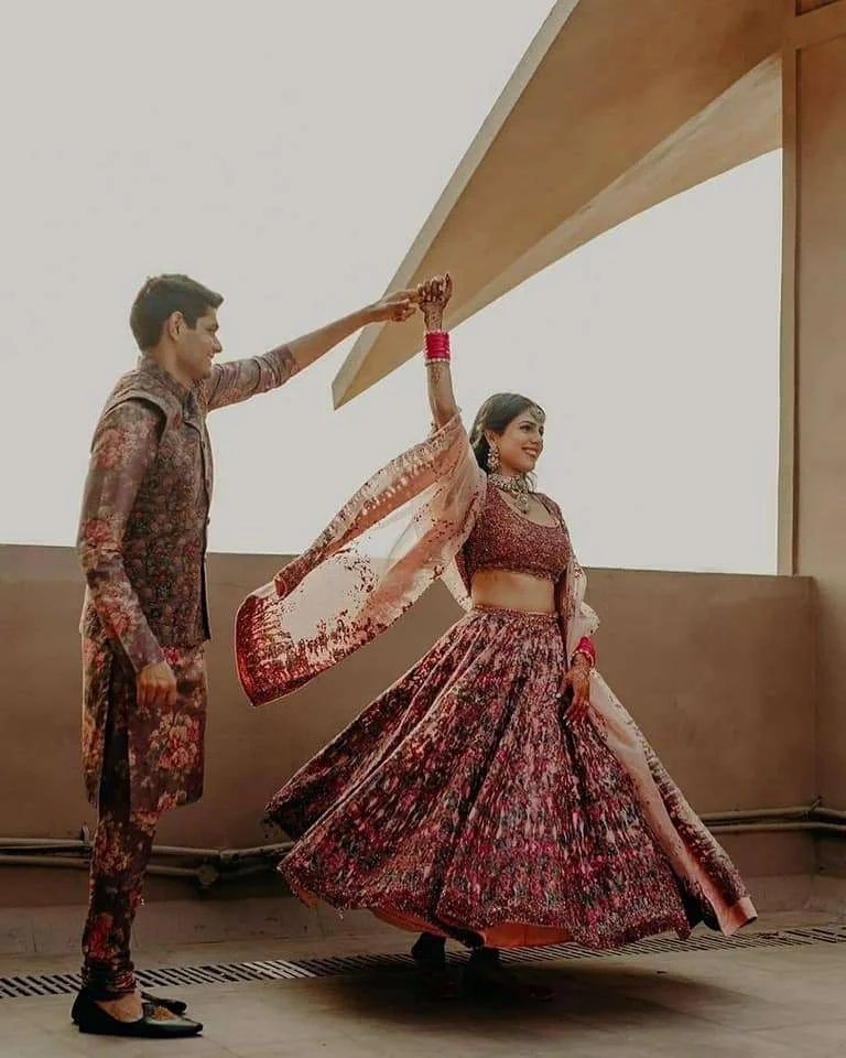 Unique and attractive couple matching dress