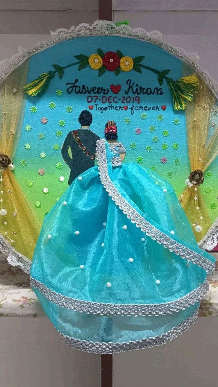 Customised Embroidery Gift Hoop Simple Craft Idea