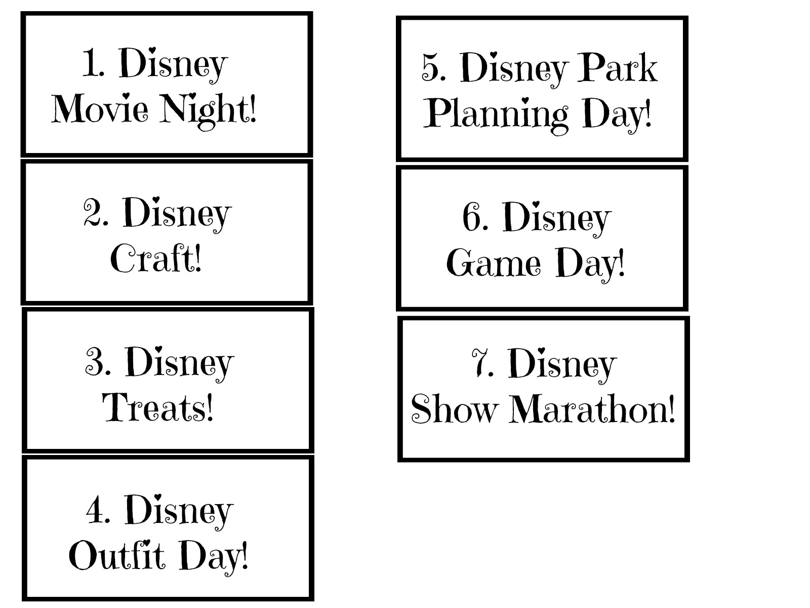 Free Printable Countdown To Disney Banner