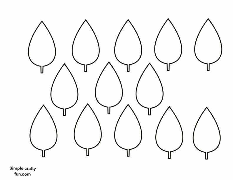 Free Printable Leaf Template for Crafts