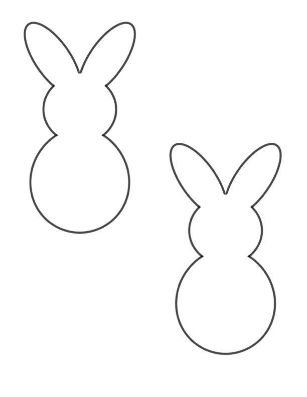 25 Free Printable Easter Bunny Template