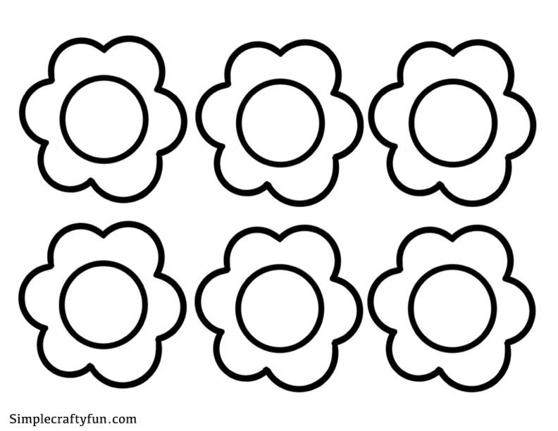 Flower Templates and Coloring Pages Free Printables