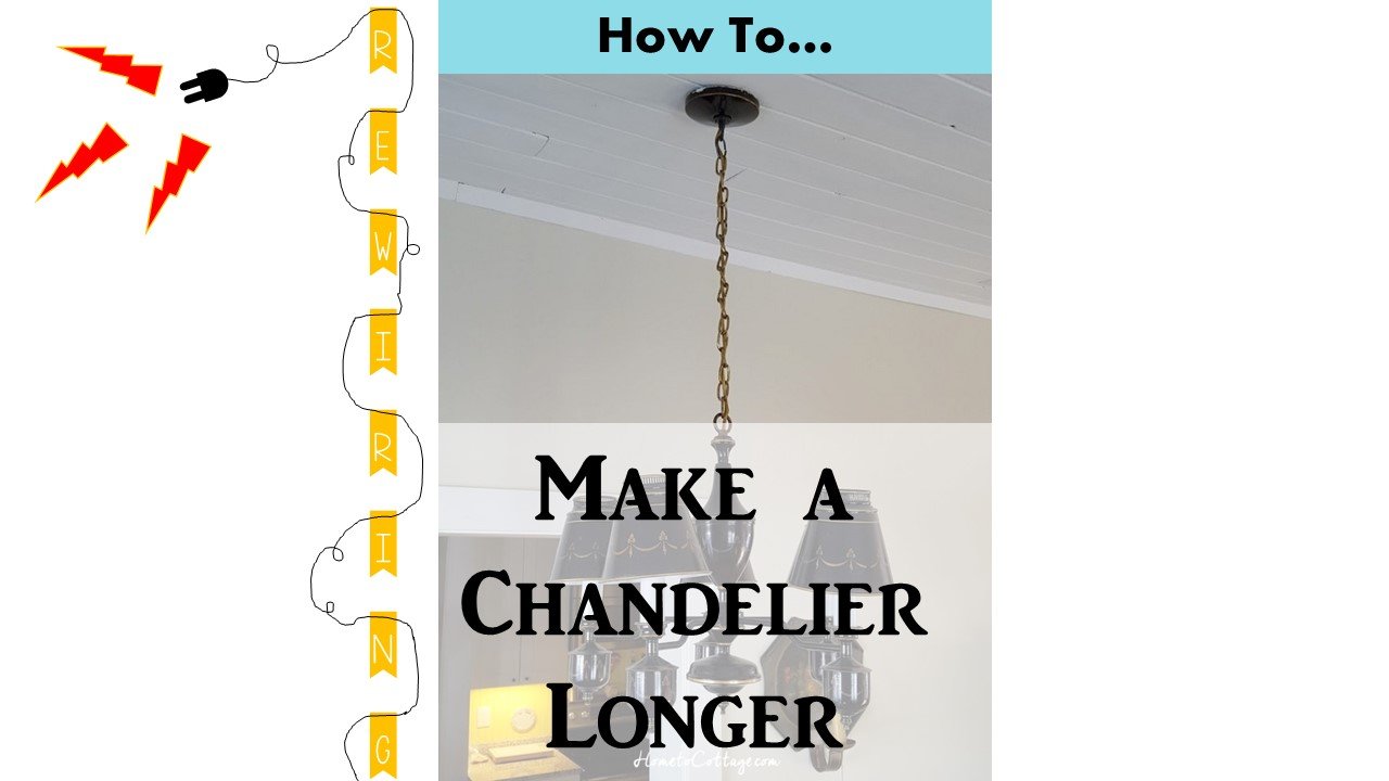 How to Make a Chandelier Longer SIMPLE DECORATING TIPS How to Make a Chandelier Longer SIMPLE DECORATING TIPS